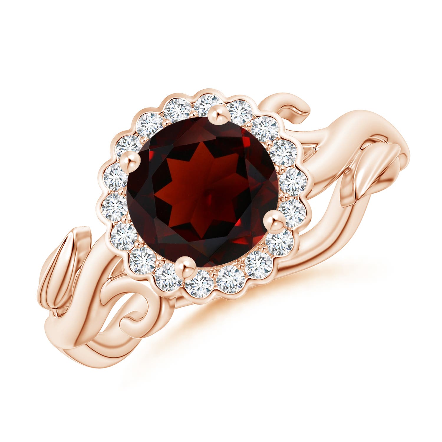 AA - Garnet / 1.86 CT / 14 KT Rose Gold