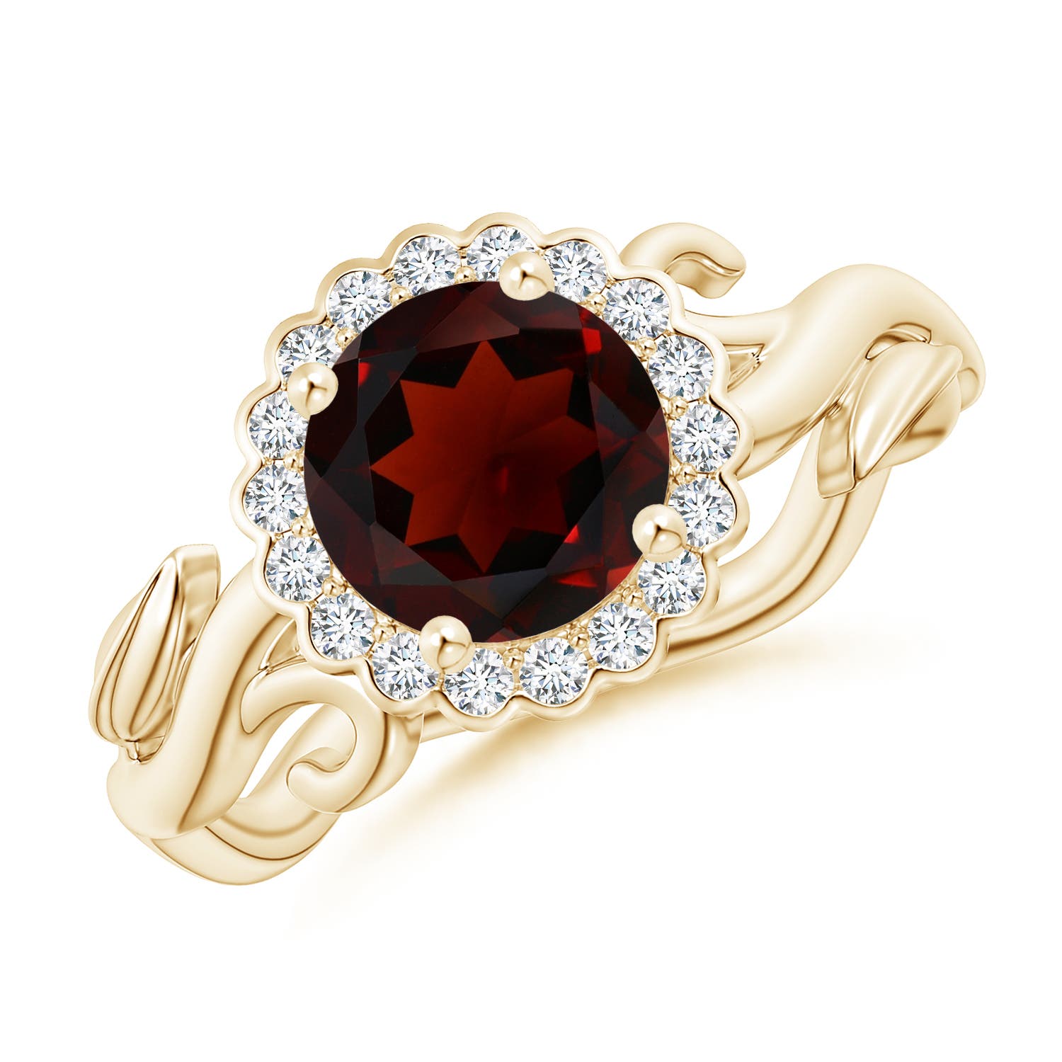 AA - Garnet / 1.86 CT / 14 KT Yellow Gold