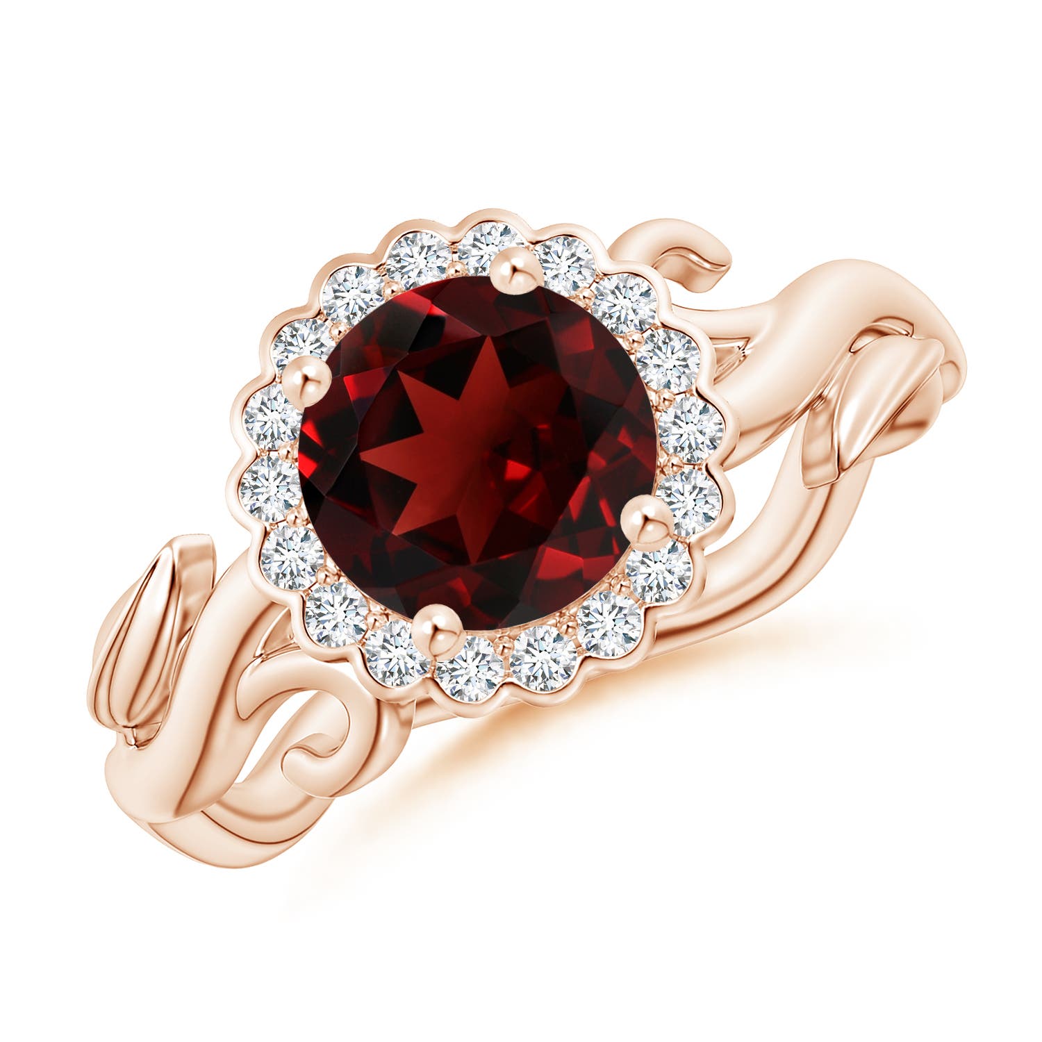 AAA - Garnet / 1.86 CT / 14 KT Rose Gold