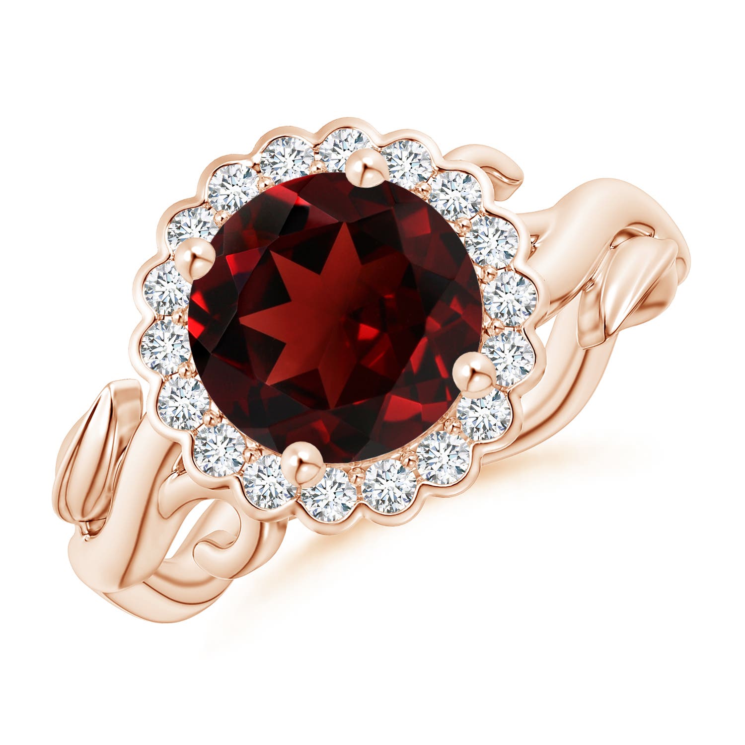 AAA - Garnet / 2.7 CT / 14 KT Rose Gold