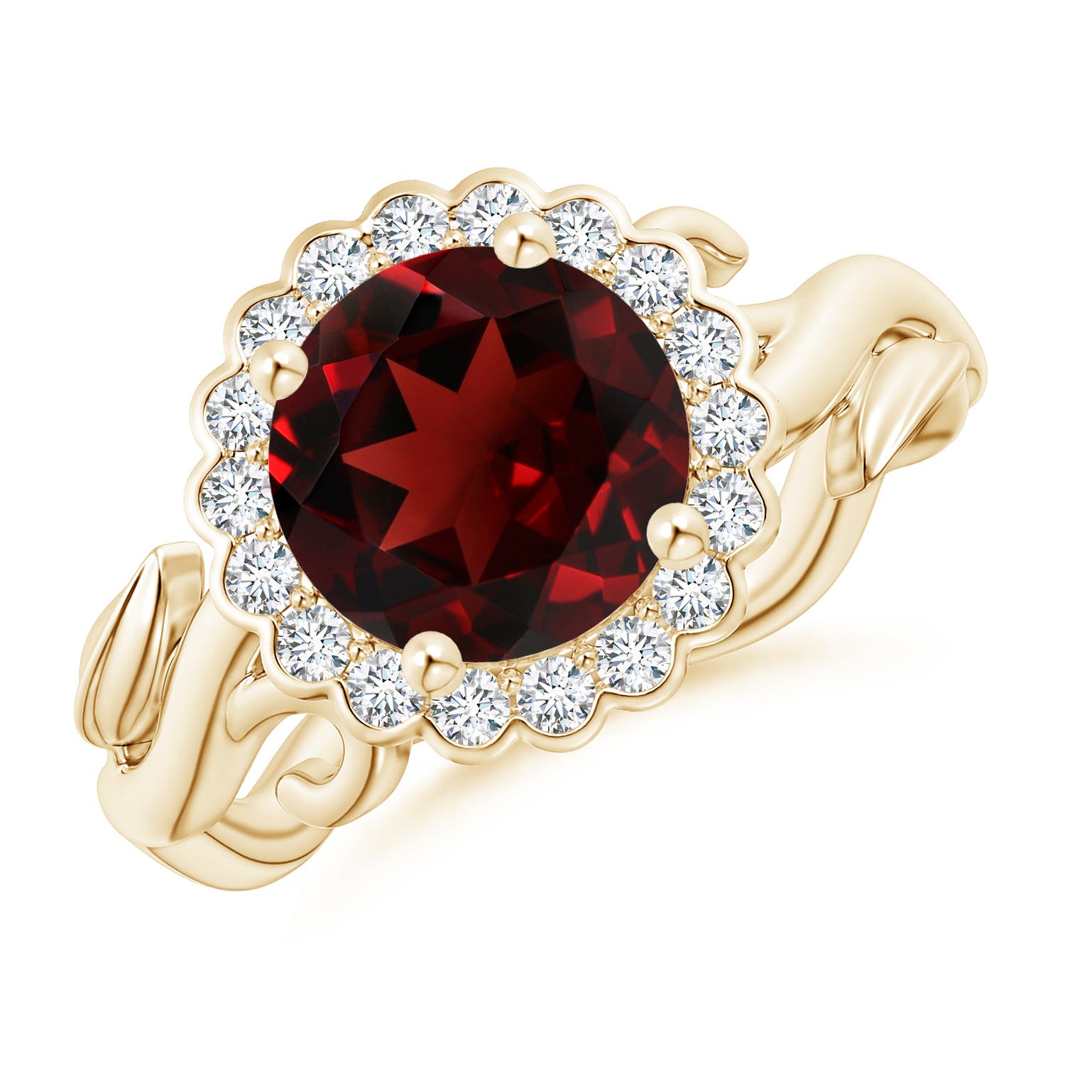 AAA - Garnet / 2.7 CT / 14 KT Yellow Gold