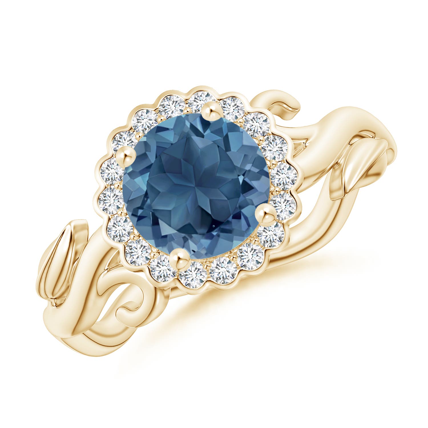 A - London Blue Topaz / 1.73 CT / 14 KT Yellow Gold