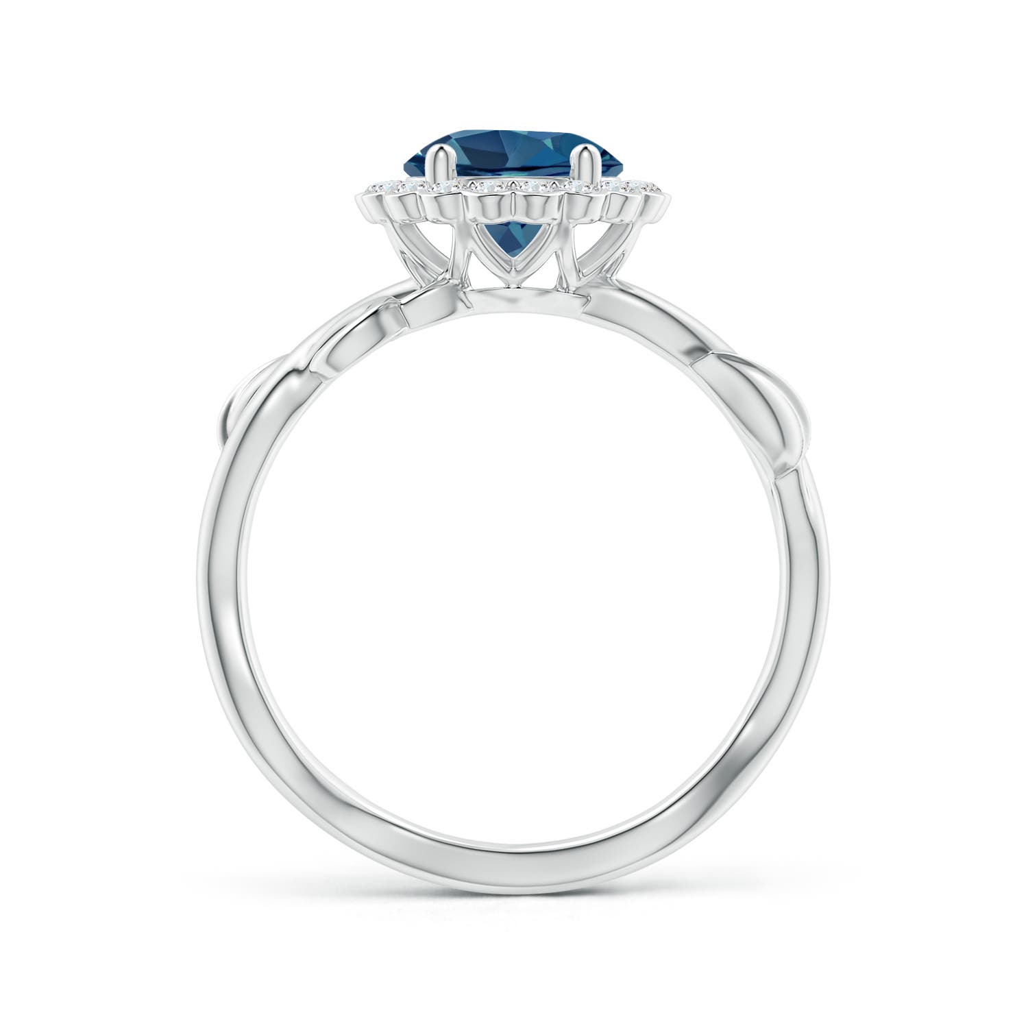 AA - London Blue Topaz / 1.73 CT / 14 KT White Gold