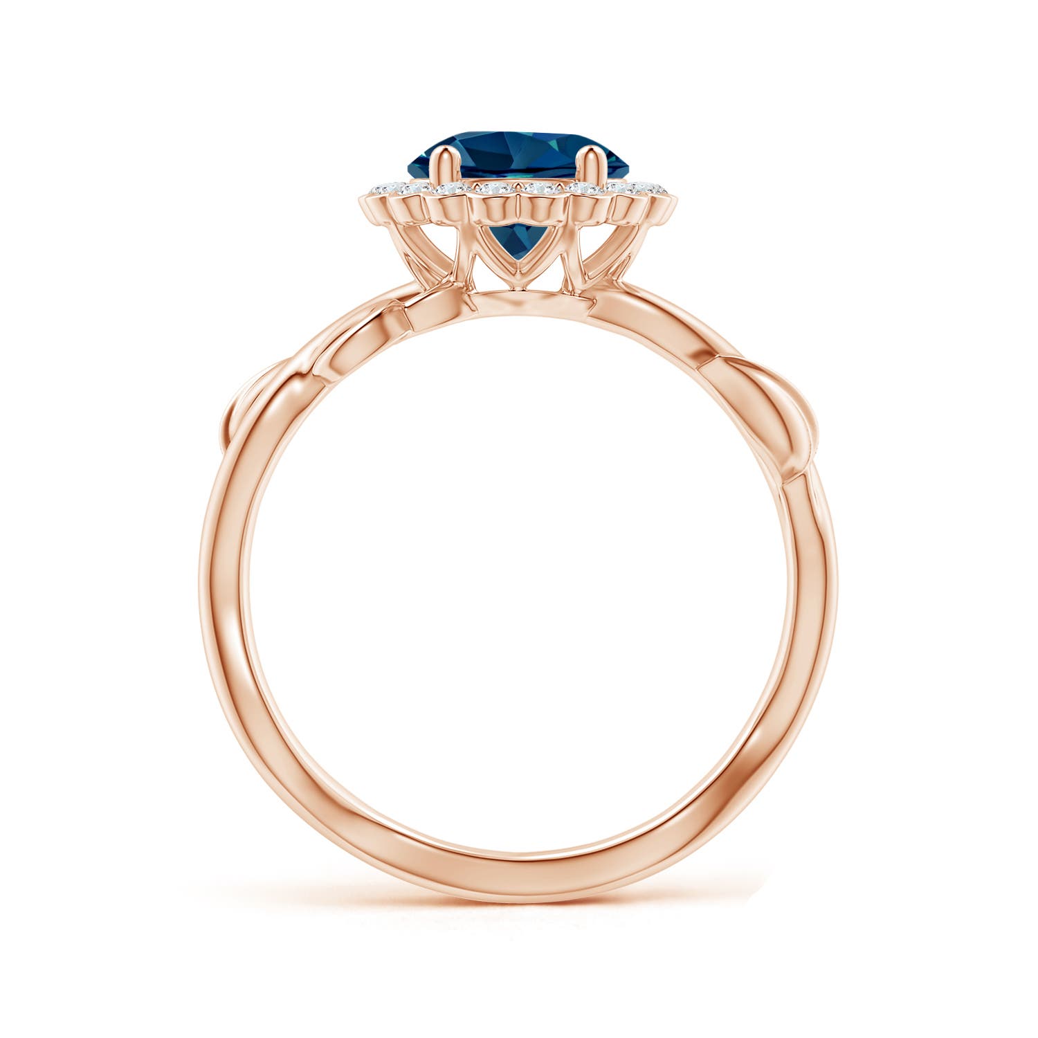 AAAA - London Blue Topaz / 1.73 CT / 14 KT Rose Gold