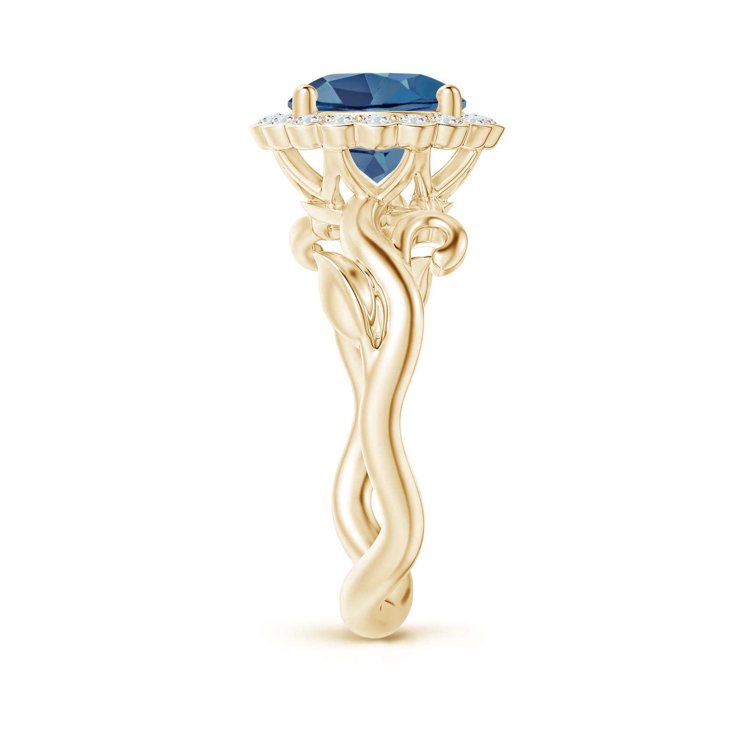 A - London Blue Topaz / 2.6 CT / 14 KT Yellow Gold