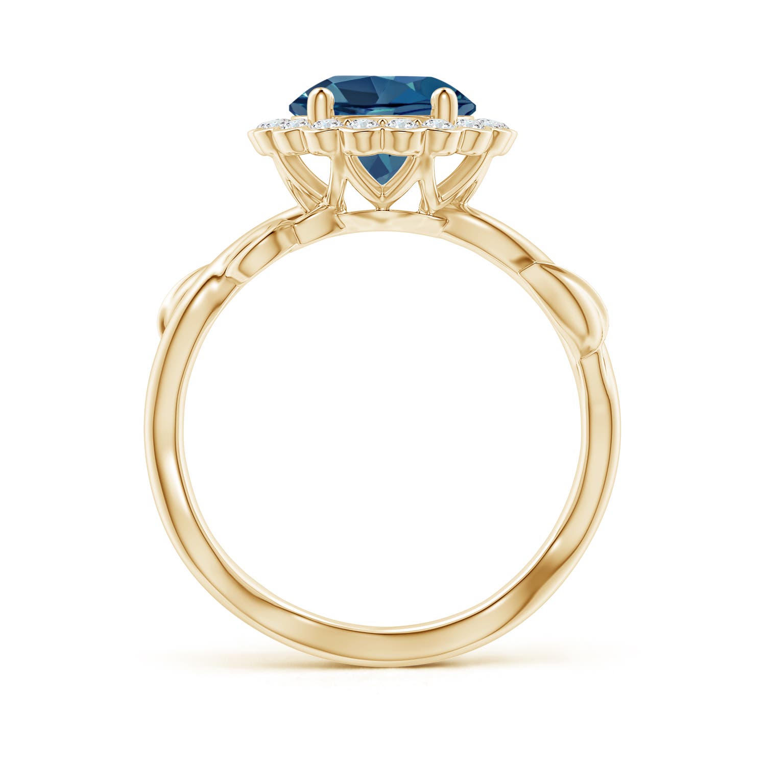 AA - London Blue Topaz / 2.6 CT / 14 KT Yellow Gold