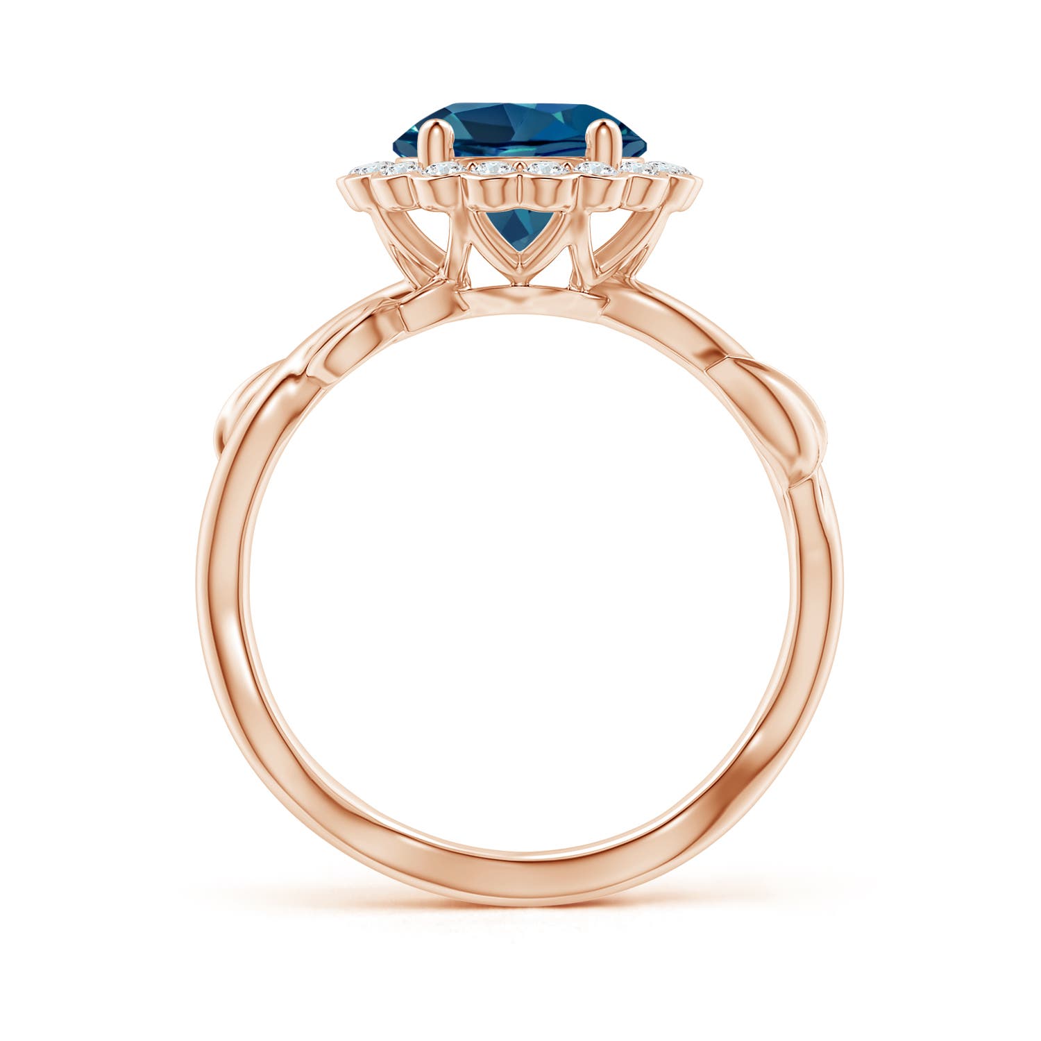 AAA - London Blue Topaz / 2.6 CT / 14 KT Rose Gold