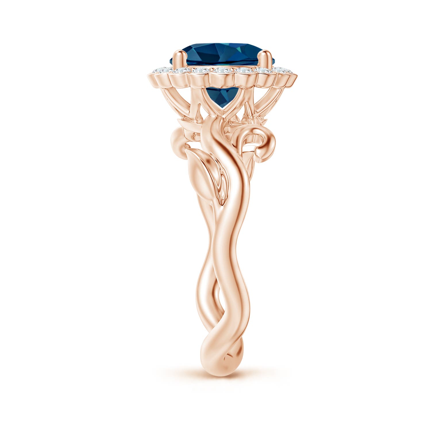 AAAA - London Blue Topaz / 2.6 CT / 14 KT Rose Gold