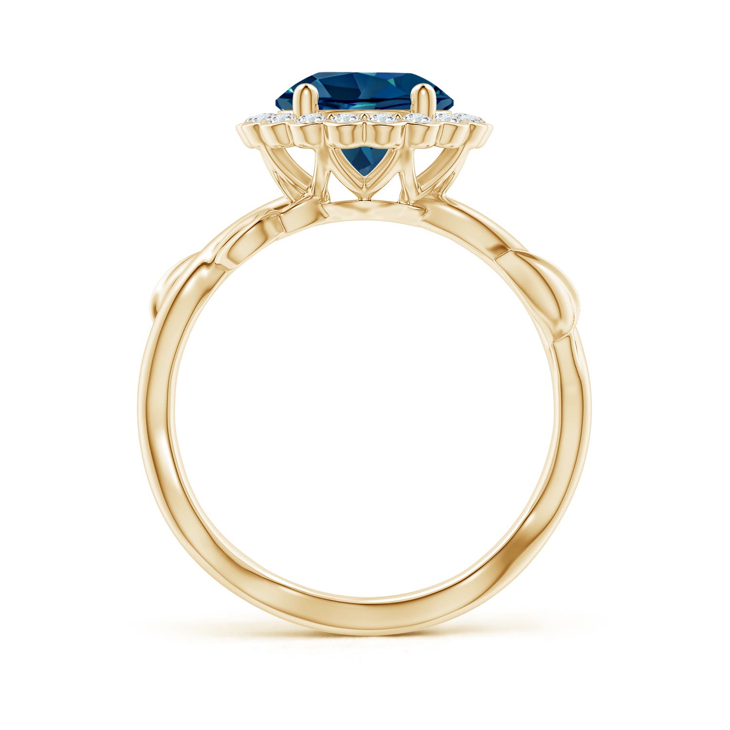 AAAA - London Blue Topaz / 2.6 CT / 14 KT Yellow Gold