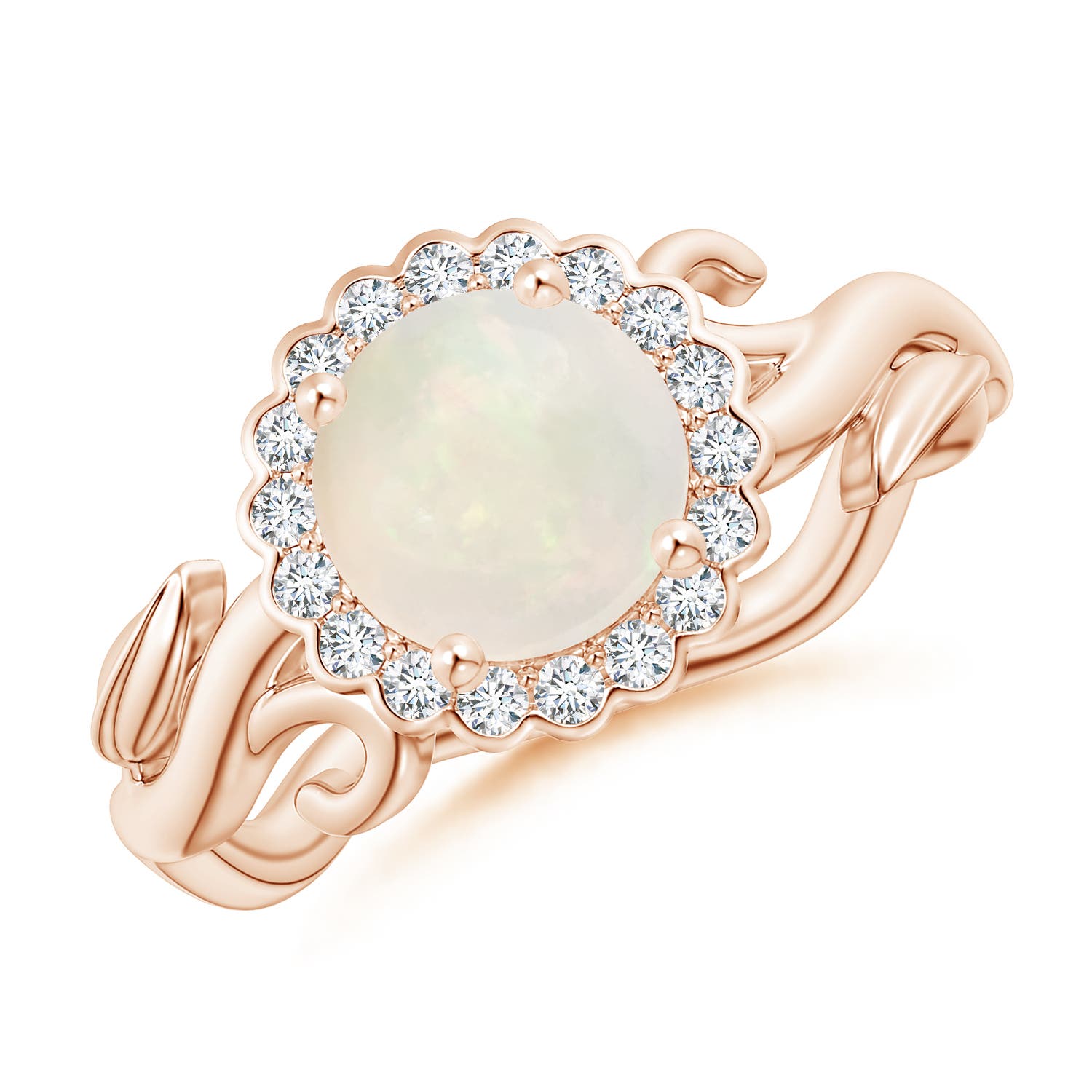 A - Opal / 0.93 CT / 14 KT Rose Gold