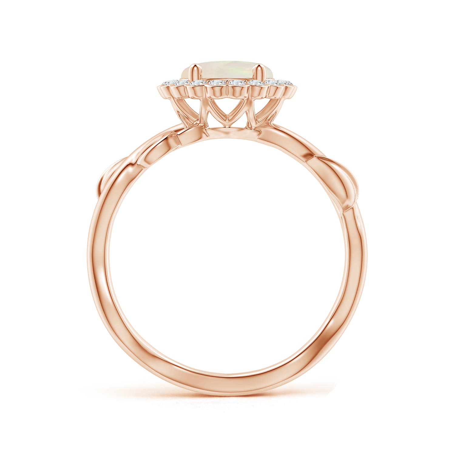 A - Opal / 0.93 CT / 14 KT Rose Gold