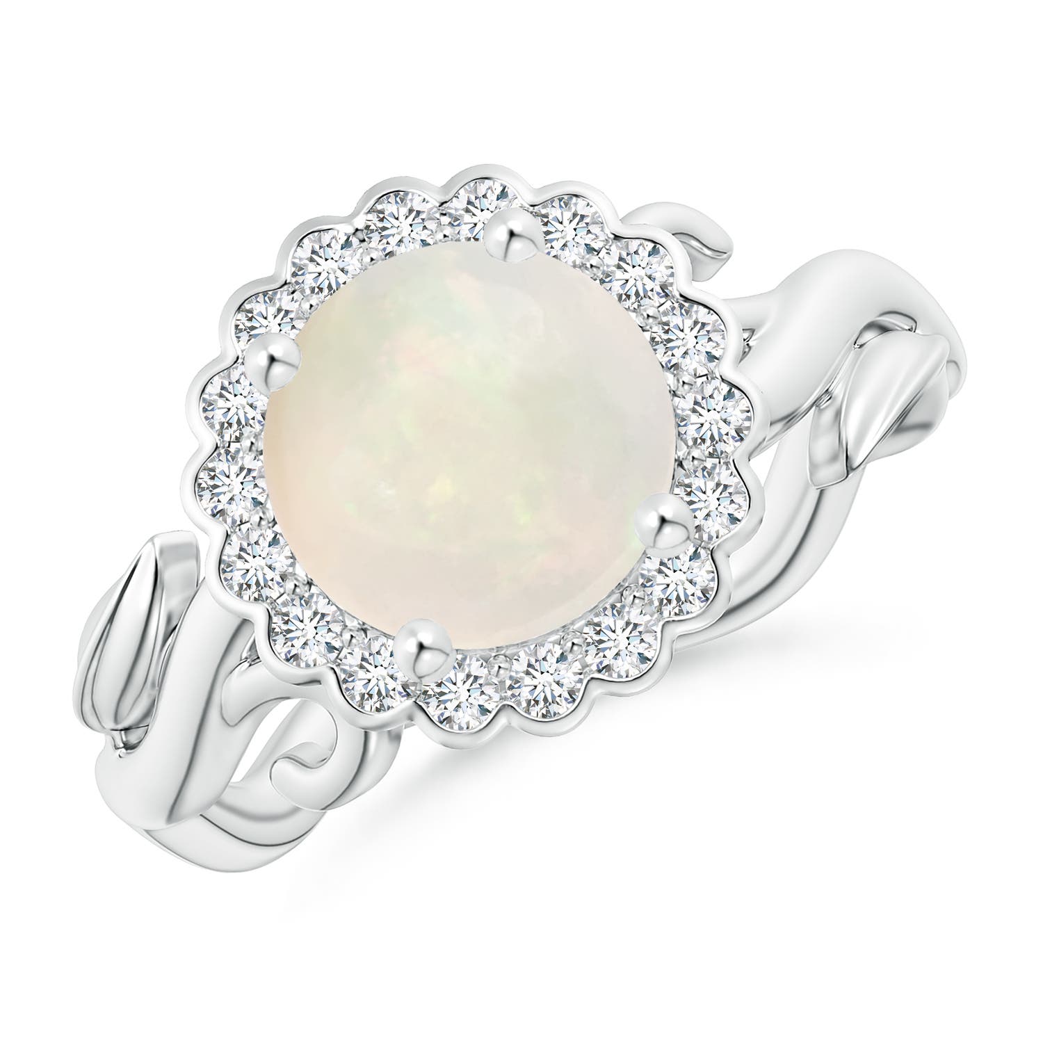 A - Opal / 1.4 CT / 14 KT White Gold