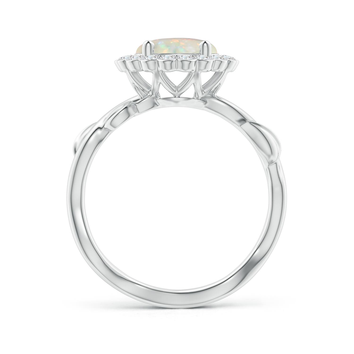 AAA - Opal / 1.4 CT / 14 KT White Gold