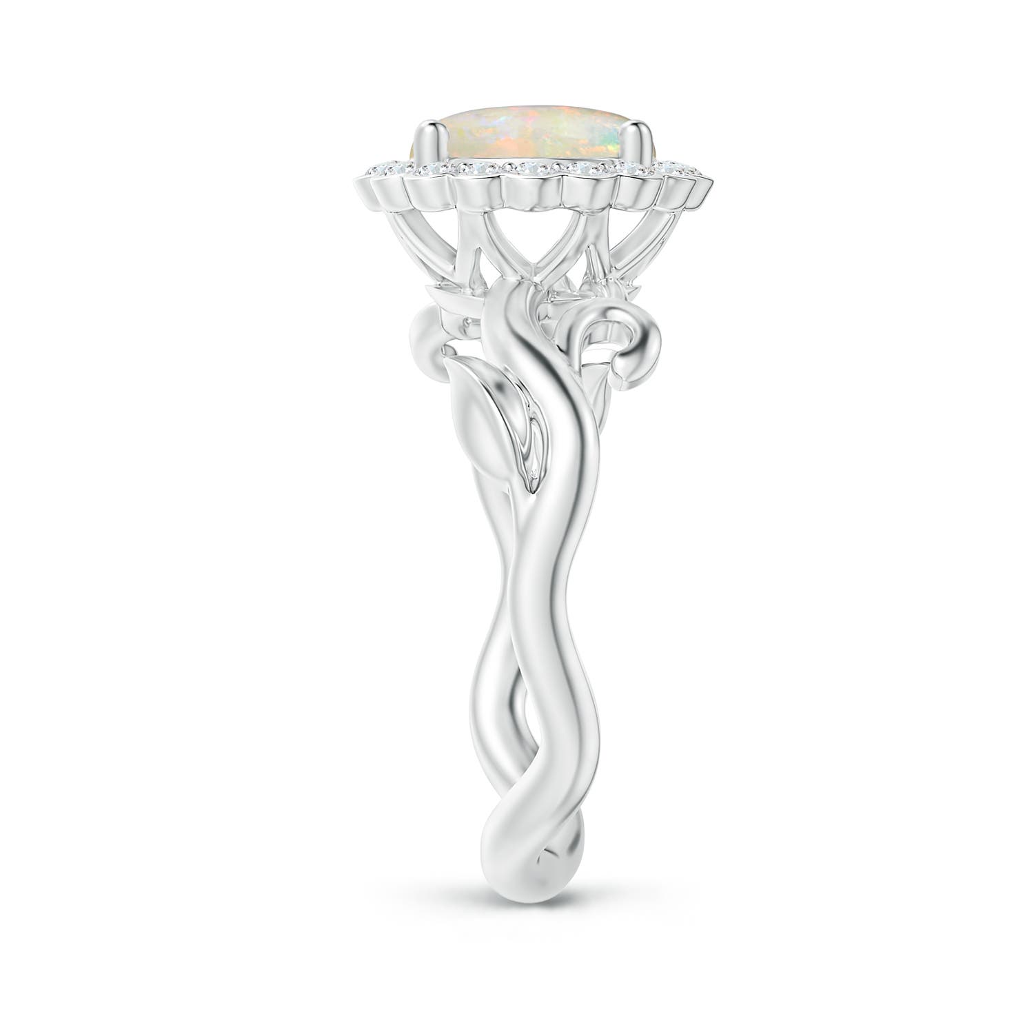 AAAA - Opal / 1.4 CT / 14 KT White Gold