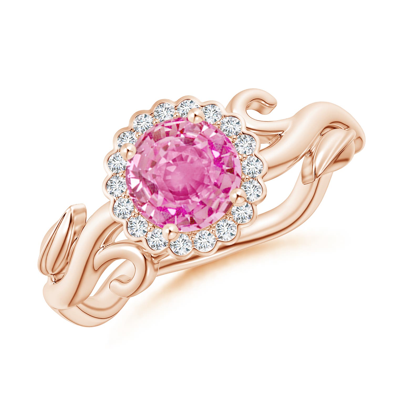 AA - Pink Sapphire / 1.22 CT / 14 KT Rose Gold