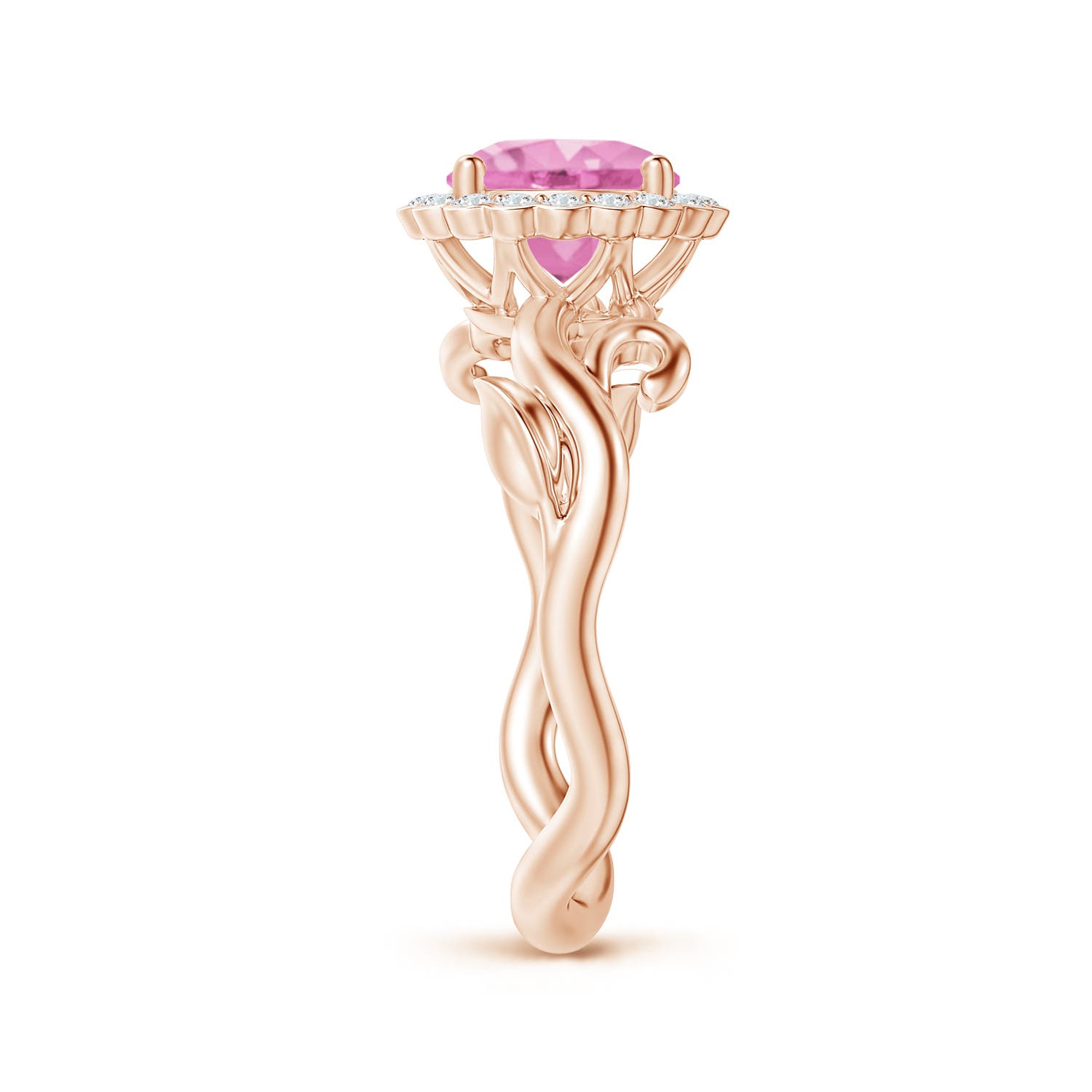 A - Pink Sapphire / 1.96 CT / 14 KT Rose Gold