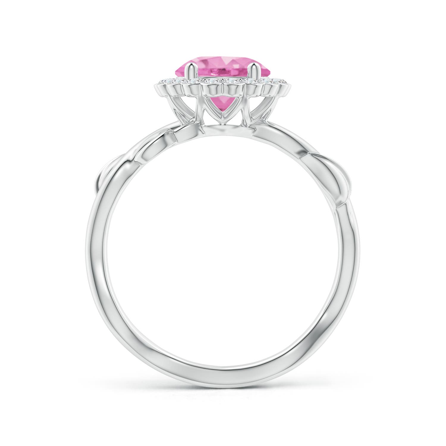 A - Pink Sapphire / 1.96 CT / 14 KT White Gold