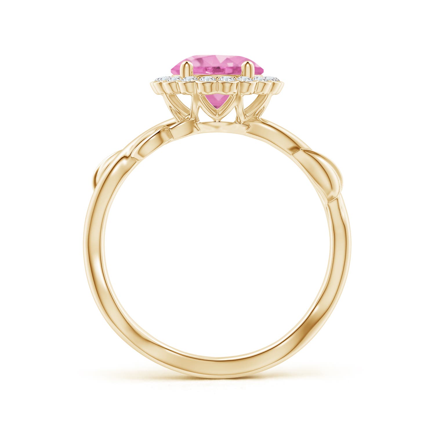 A - Pink Sapphire / 1.96 CT / 14 KT Yellow Gold