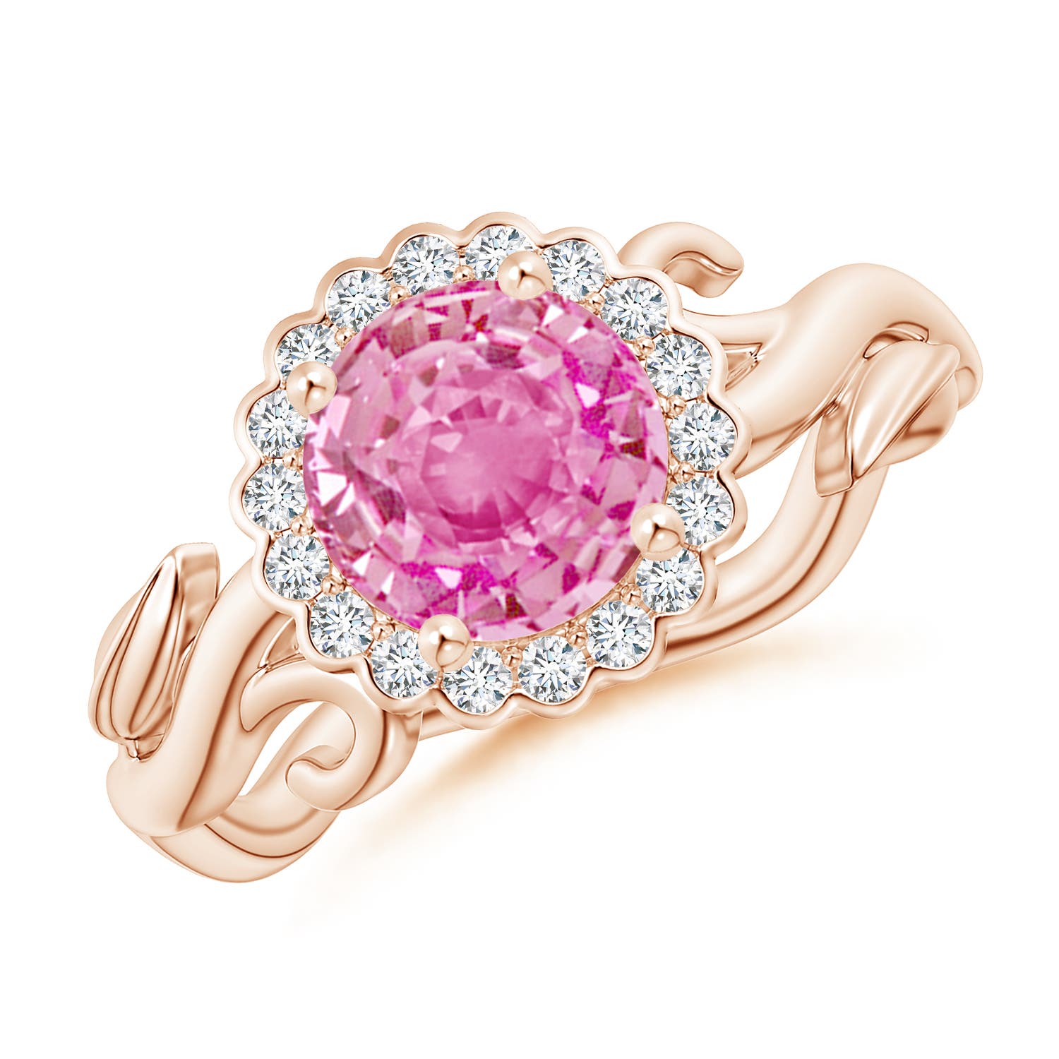 AA - Pink Sapphire / 1.96 CT / 14 KT Rose Gold