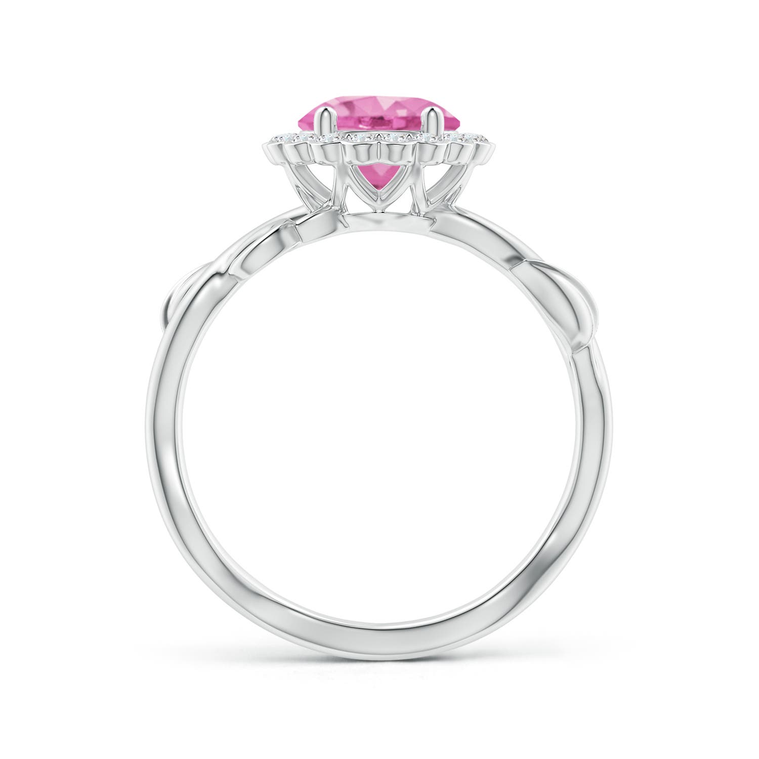 AA - Pink Sapphire / 1.96 CT / 14 KT White Gold