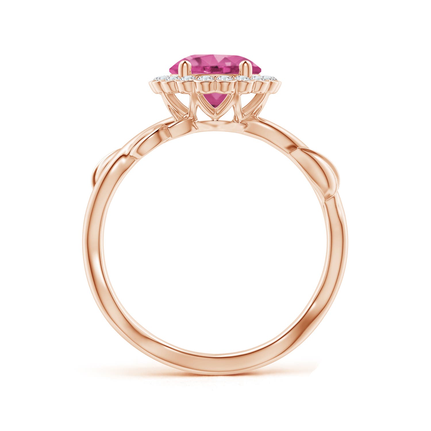 AAAA - Pink Sapphire / 1.96 CT / 14 KT Rose Gold