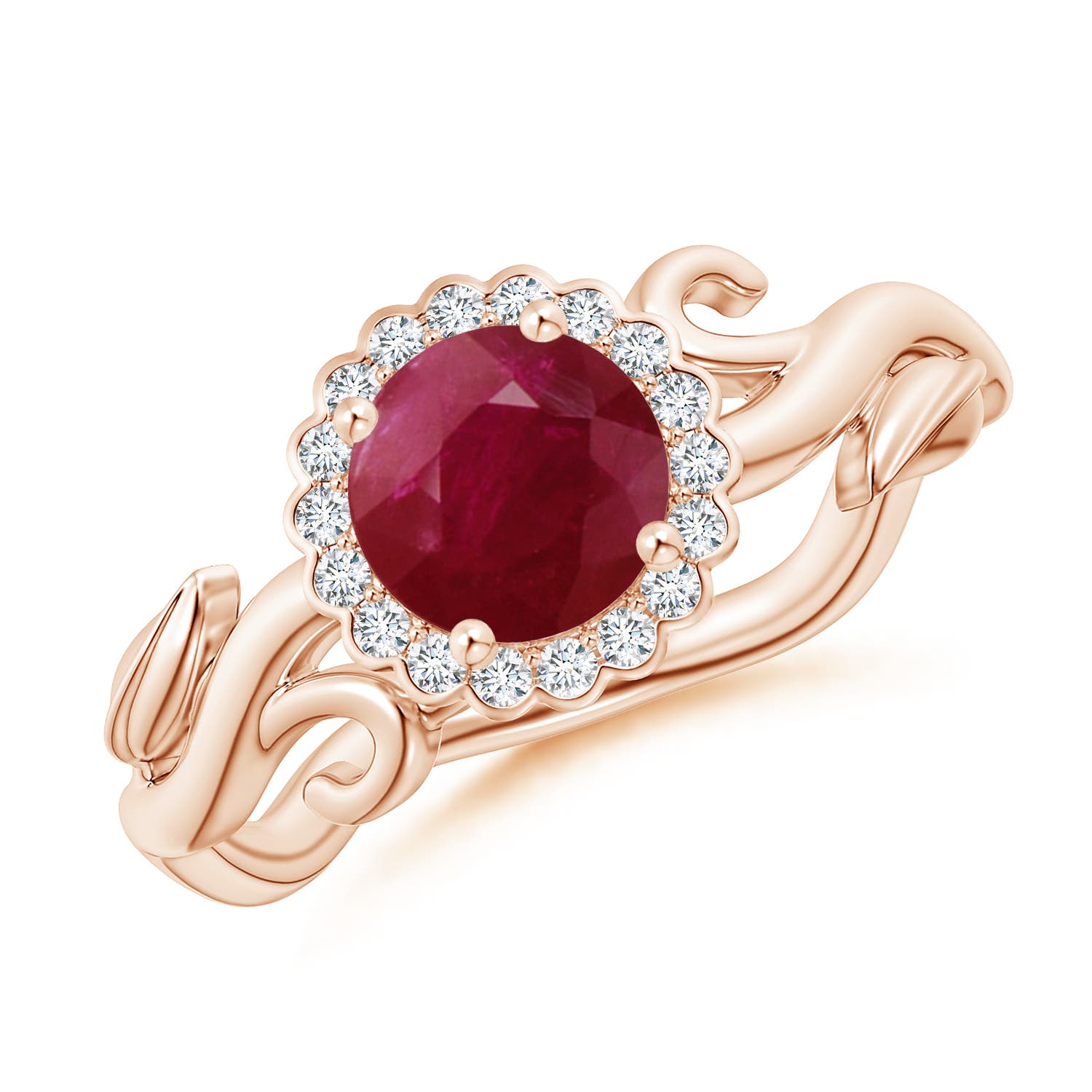 A - Ruby / 1.22 CT / 14 KT Rose Gold