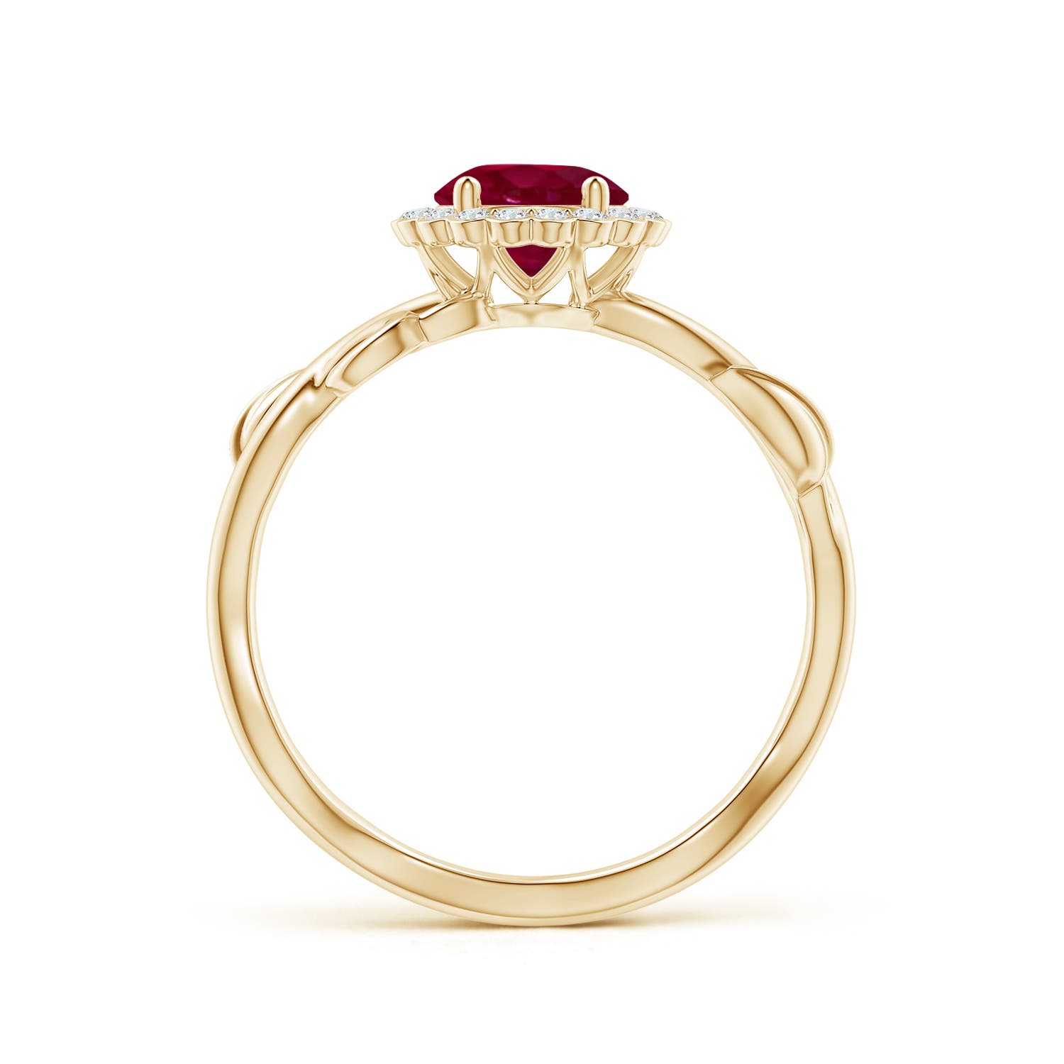 A - Ruby / 1.22 CT / 14 KT Yellow Gold