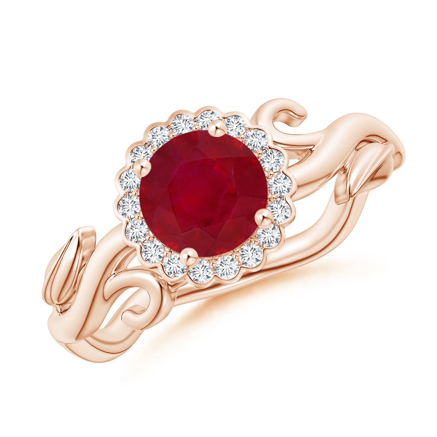 AA - Ruby / 1.22 CT / 14 KT Rose Gold