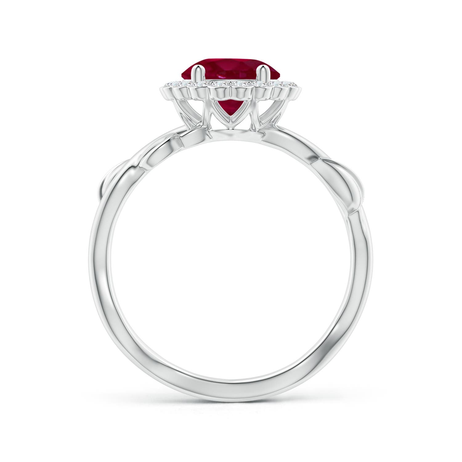 A - Ruby / 1.76 CT / 14 KT White Gold