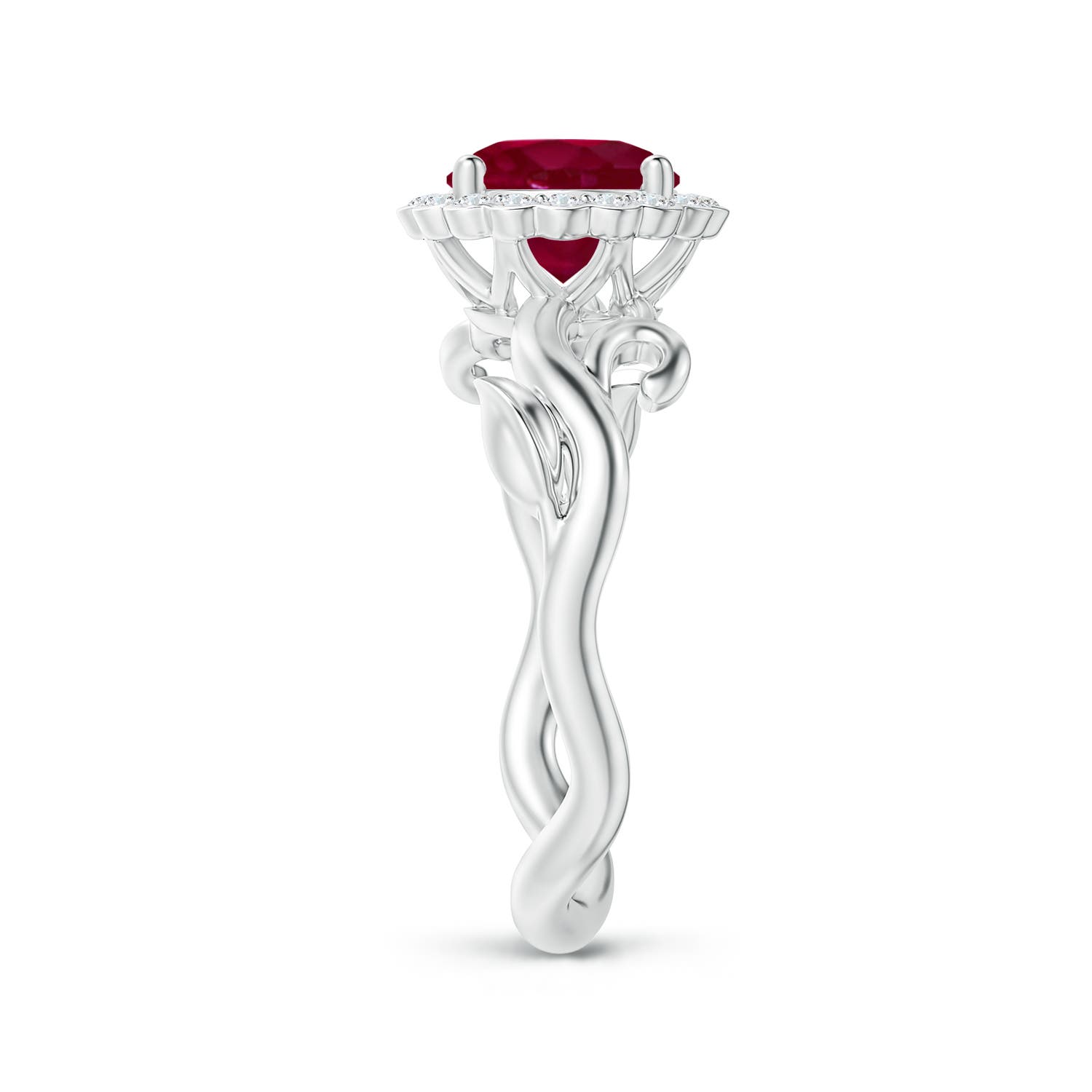 A - Ruby / 1.76 CT / 14 KT White Gold