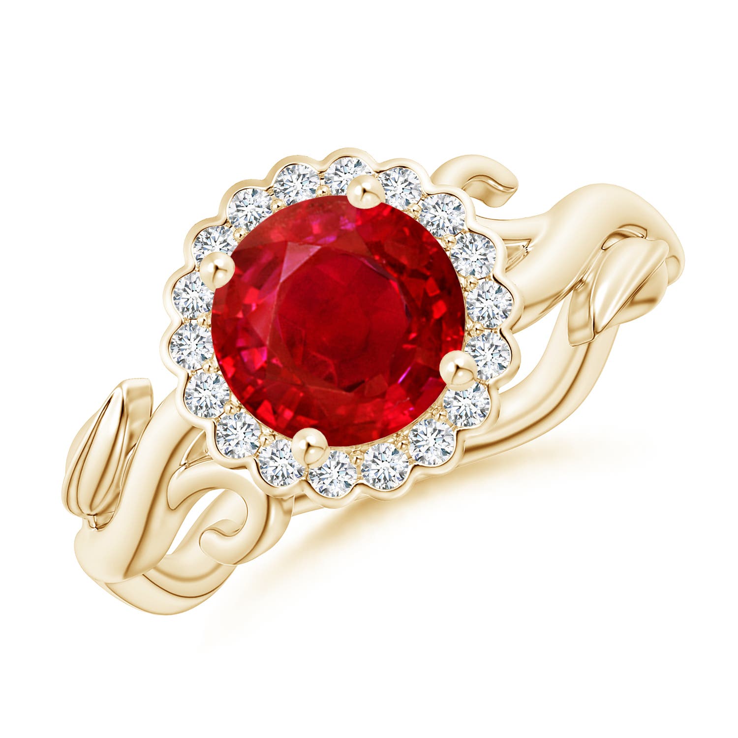 AAA - Ruby / 1.76 CT / 14 KT Yellow Gold