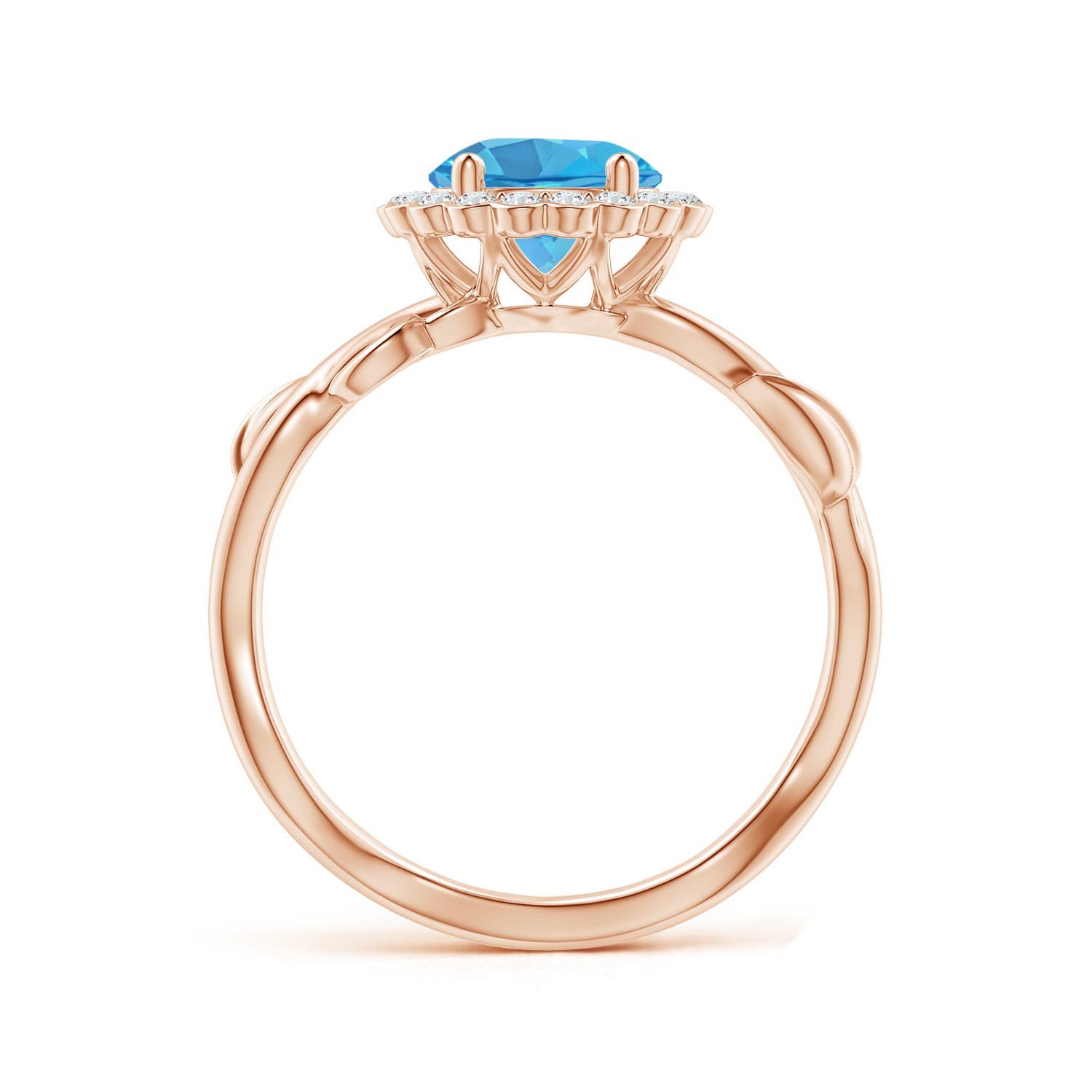 AA - Swiss Blue Topaz / 1.91 CT / 14 KT Rose Gold