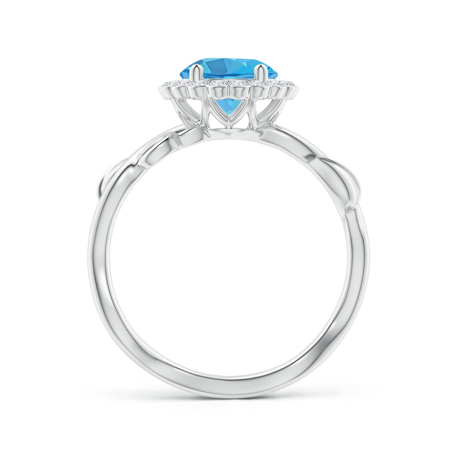 AA - Swiss Blue Topaz / 1.91 CT / 14 KT White Gold