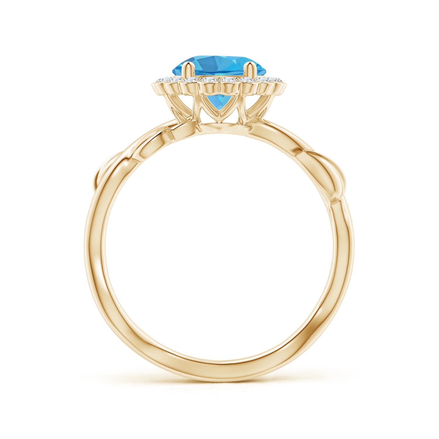 AA - Swiss Blue Topaz / 1.91 CT / 14 KT Yellow Gold