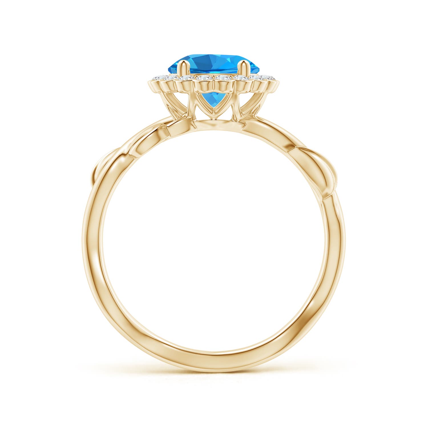 AAAA - Swiss Blue Topaz / 1.91 CT / 14 KT Yellow Gold