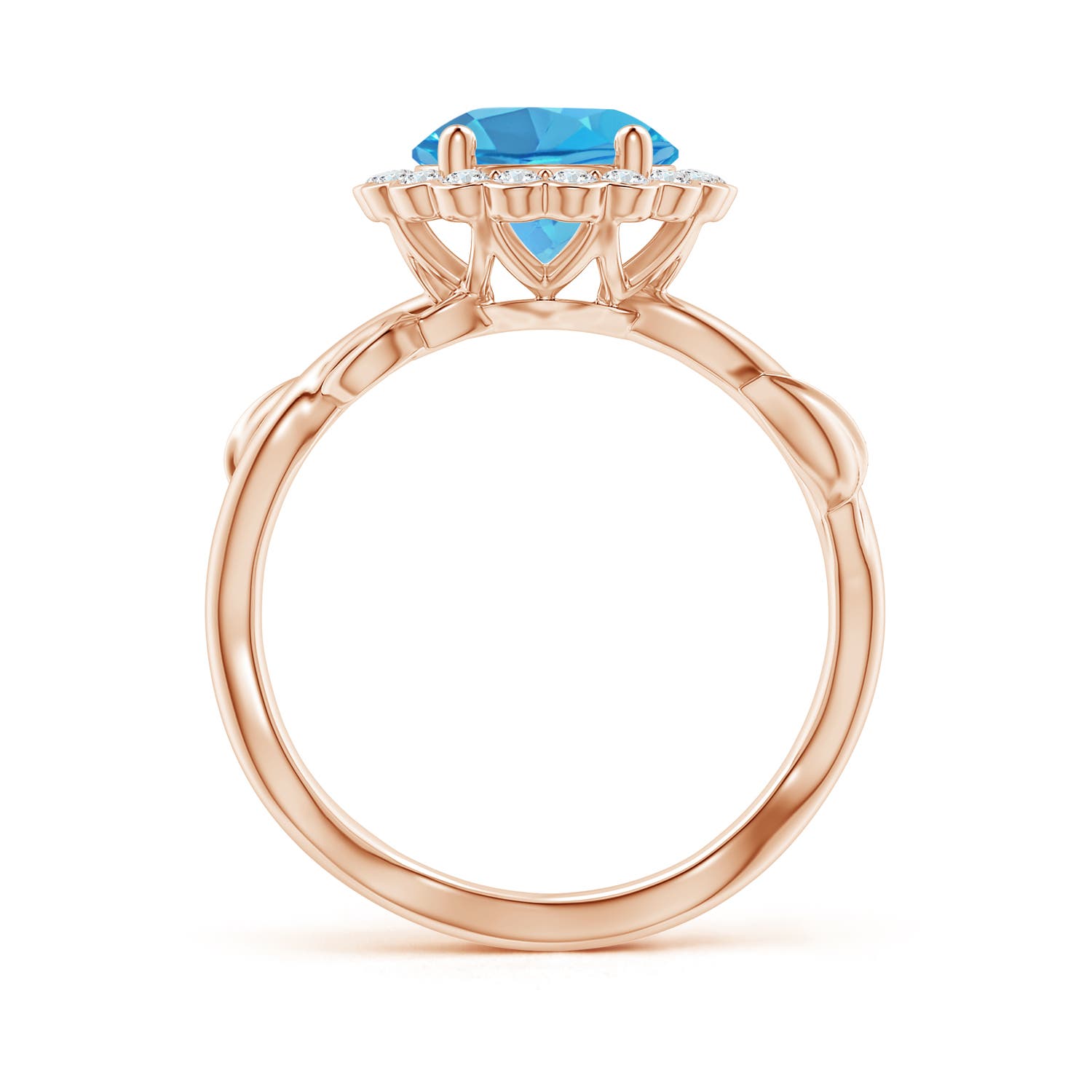 AA - Swiss Blue Topaz / 2.85 CT / 14 KT Rose Gold