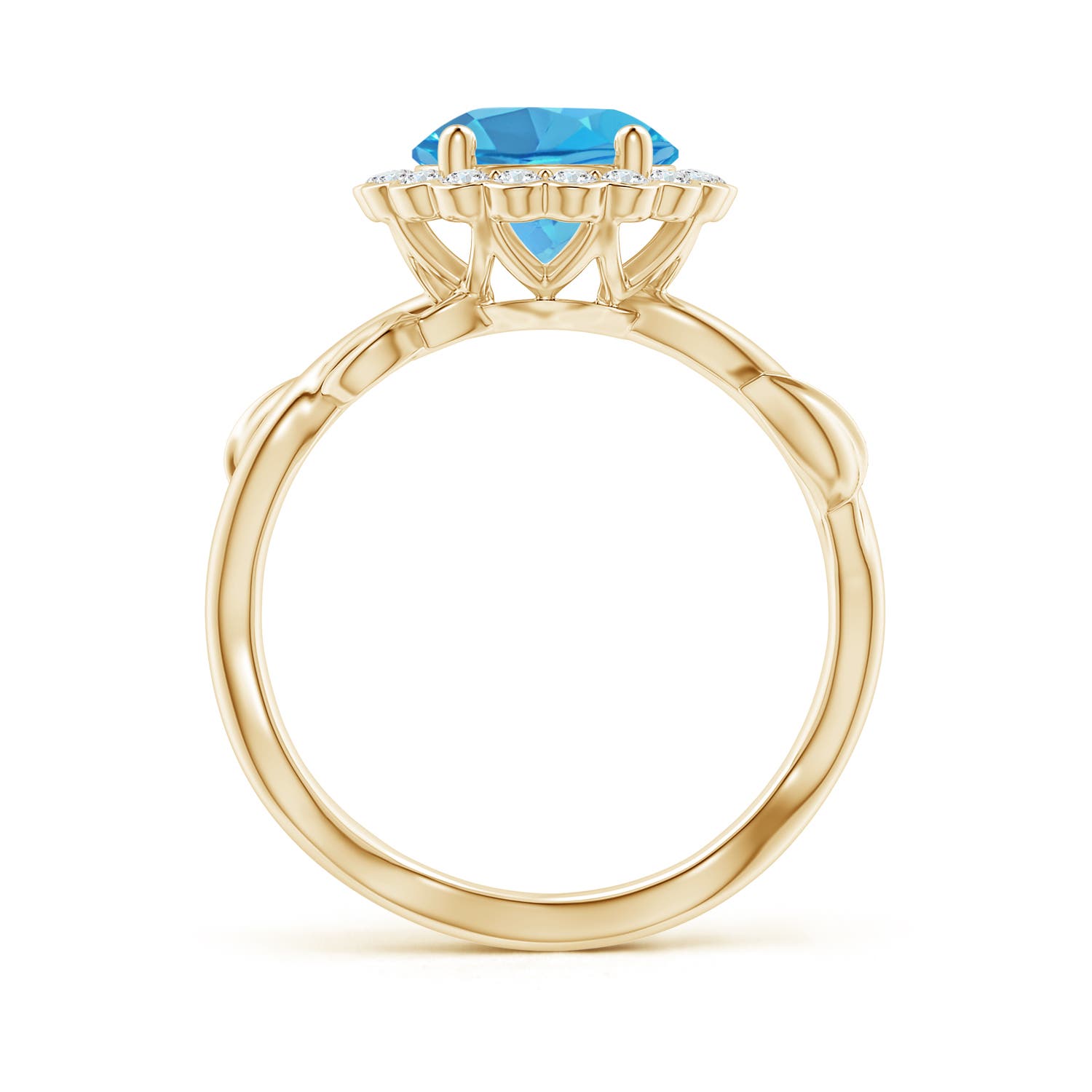 AA - Swiss Blue Topaz / 2.85 CT / 14 KT Yellow Gold