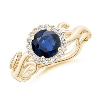 Round AA Blue Sapphire