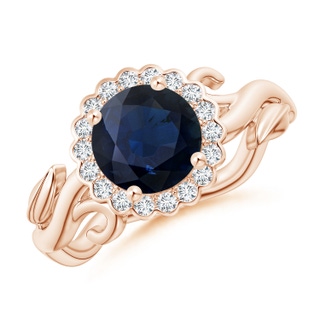 Round A Blue Sapphire