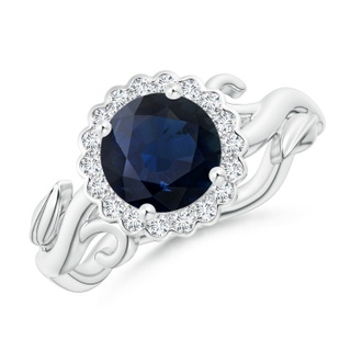 Round A Blue Sapphire