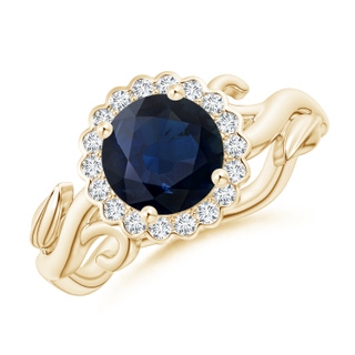 Round A Blue Sapphire