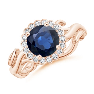 Round AA Blue Sapphire