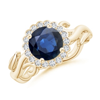 Round AA Blue Sapphire
