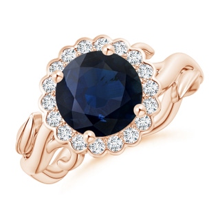 Round A Blue Sapphire