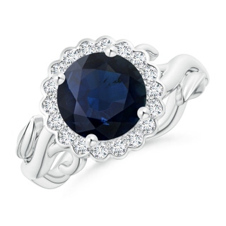 Round A Blue Sapphire