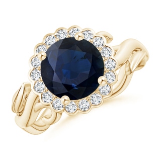 Round A Blue Sapphire