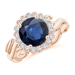 Round AA Blue Sapphire