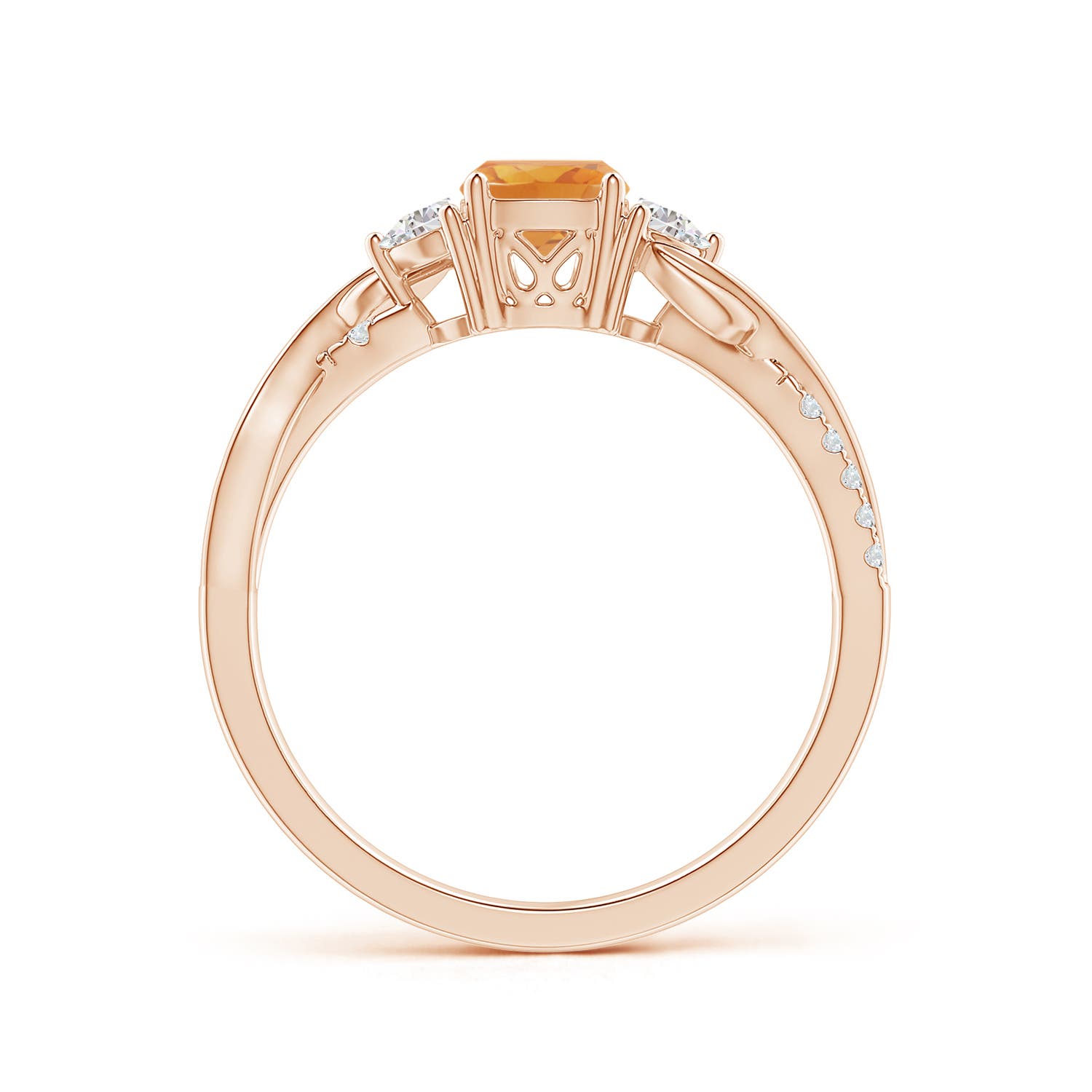 A - Citrine / 0.98 CT / 14 KT Rose Gold