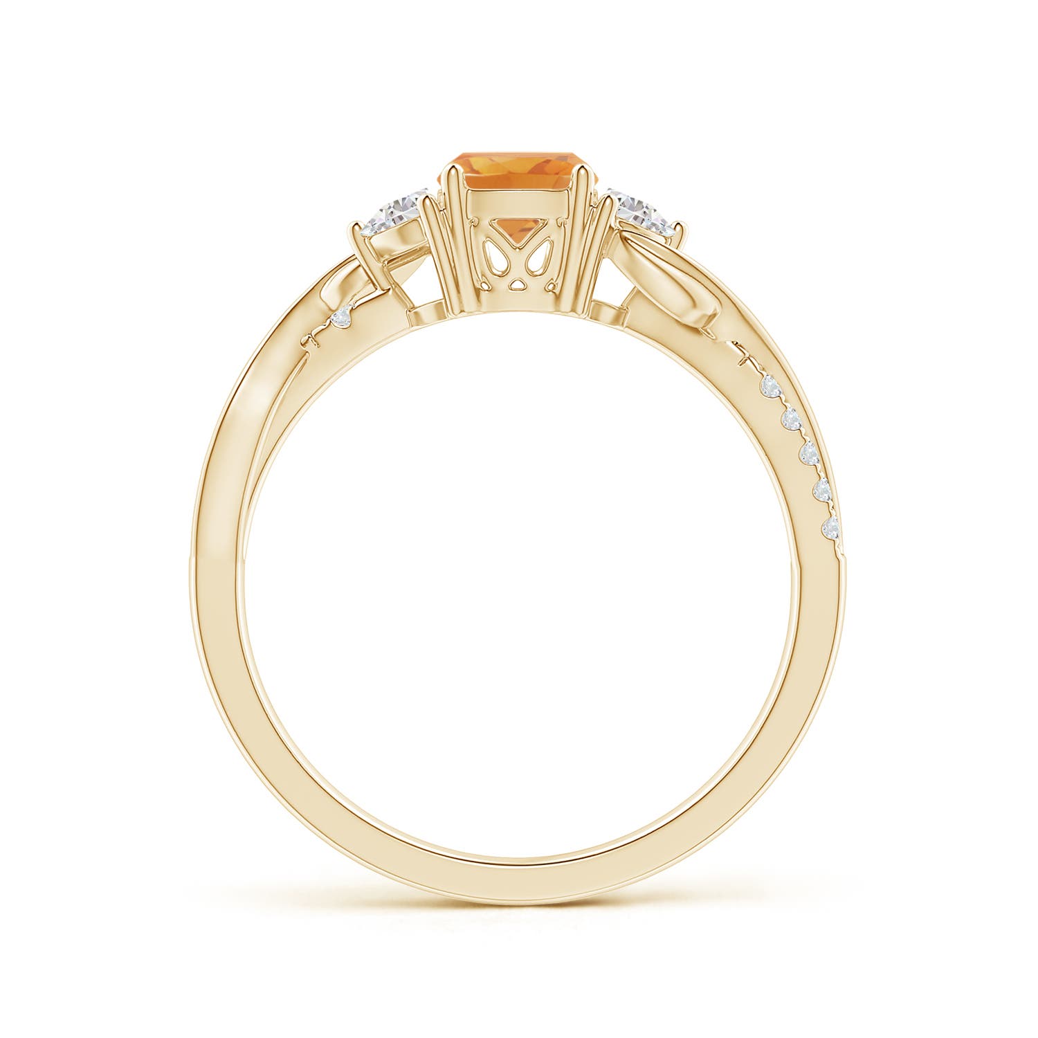 A - Citrine / 0.98 CT / 14 KT Yellow Gold