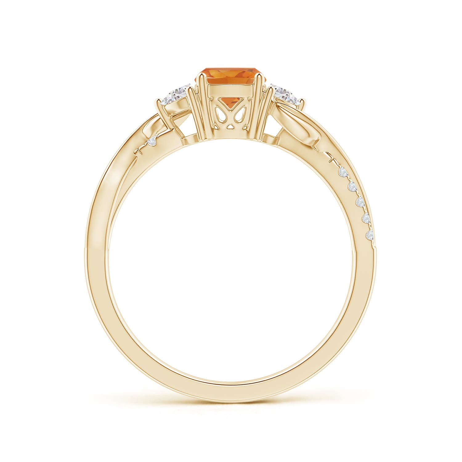 AA - Citrine / 0.98 CT / 14 KT Yellow Gold